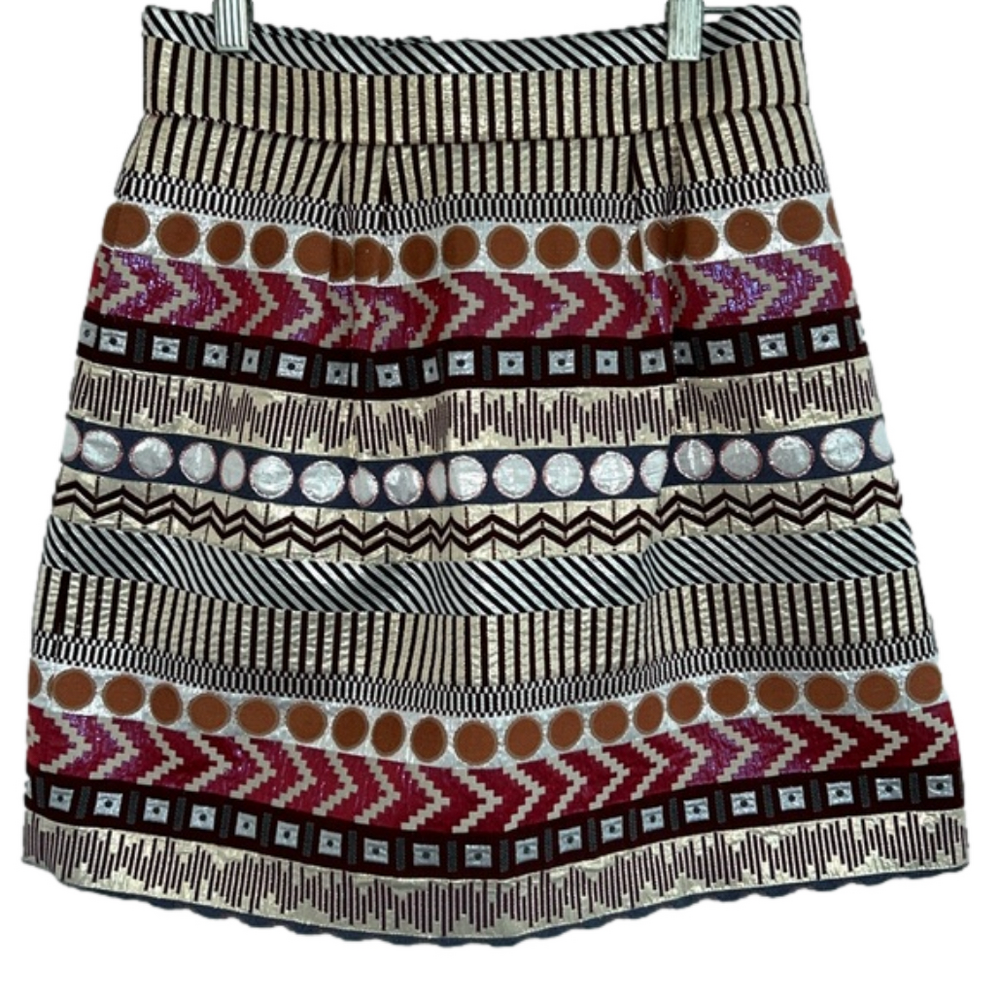 Colorful, Printed Skirt: Size 6